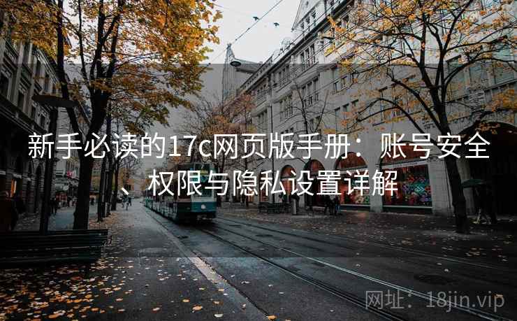 新手必读的17c网页版手册：账号安全、权限与隐私设置详解