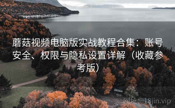 蘑菇视频电脑版实战教程合集：账号安全、权限与隐私设置详解（收藏参考版）