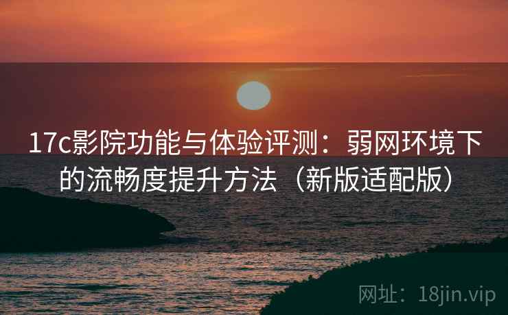 17c影院功能与体验评测：弱网环境下的流畅度提升方法（新版适配版）