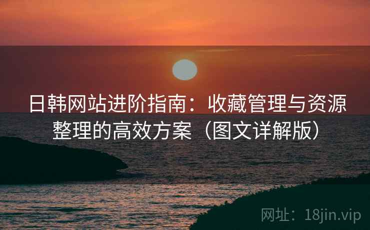 日韩网站进阶指南：收藏管理与资源整理的高效方案（图文详解版）