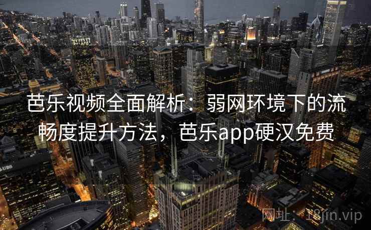 芭乐视频全面解析：弱网环境下的流畅度提升方法，芭乐app硬汉免费